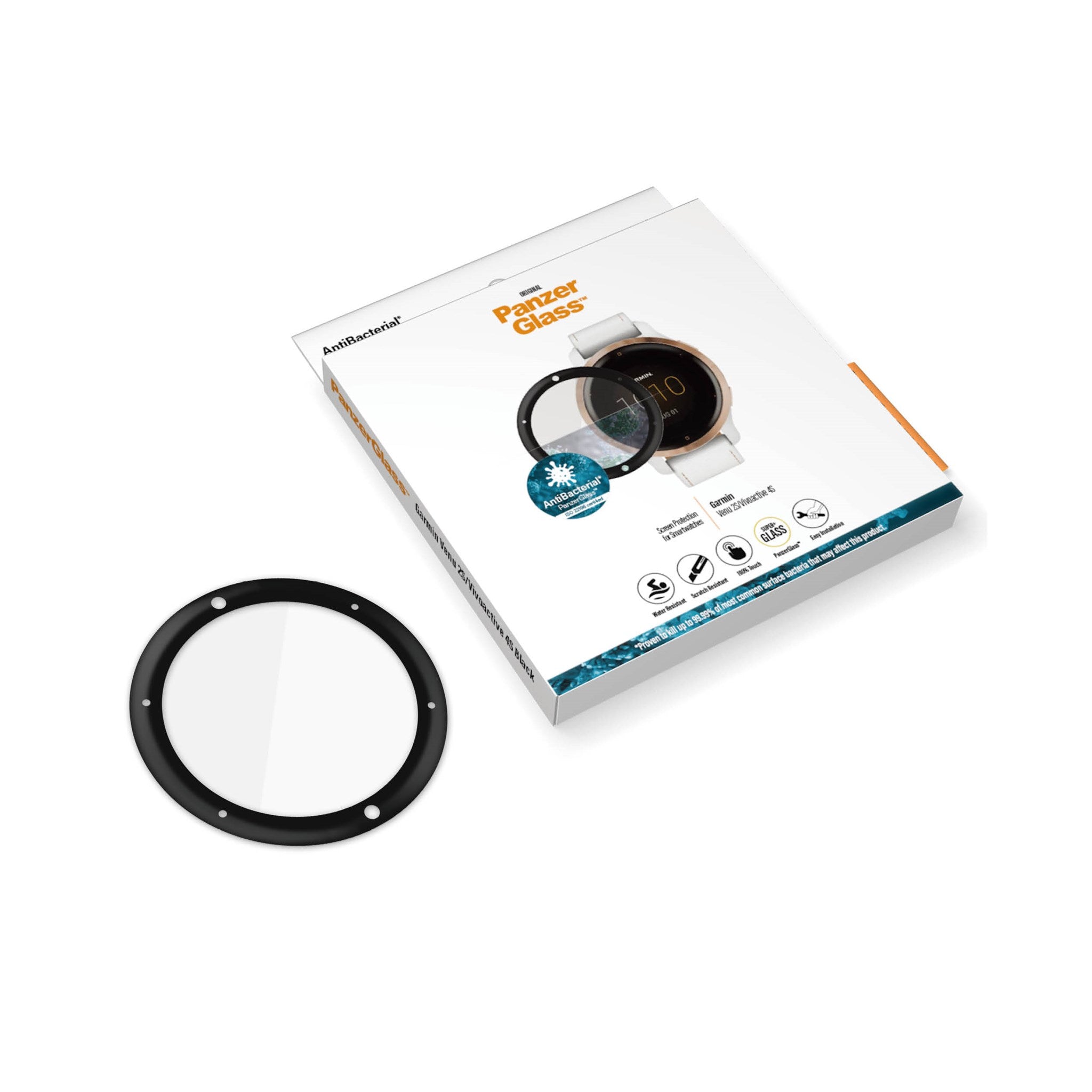 PanzerGlass® Garmin Venu 2S | Vivoactive 4s | Displayschutz Glass